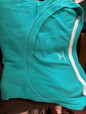 Lands' End Teal Crewneck Tee